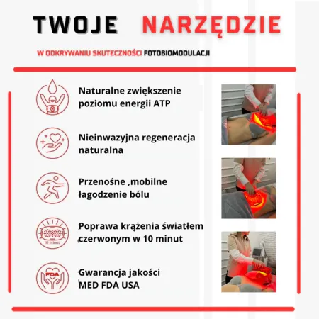 The Essential +| Powerful Panel Terapii Światłem Czerwonym i Podczerwienią (Elastyczny)